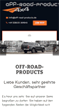 Mobile Screenshot of off-road-products.de